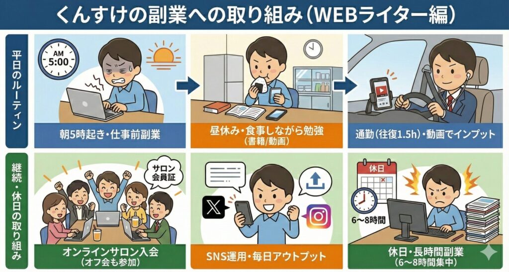 副業への取り組み　図解