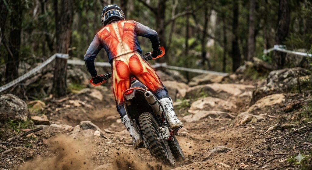 オフロードバイクで使う筋肉は「体の後ろ側」見出し画像